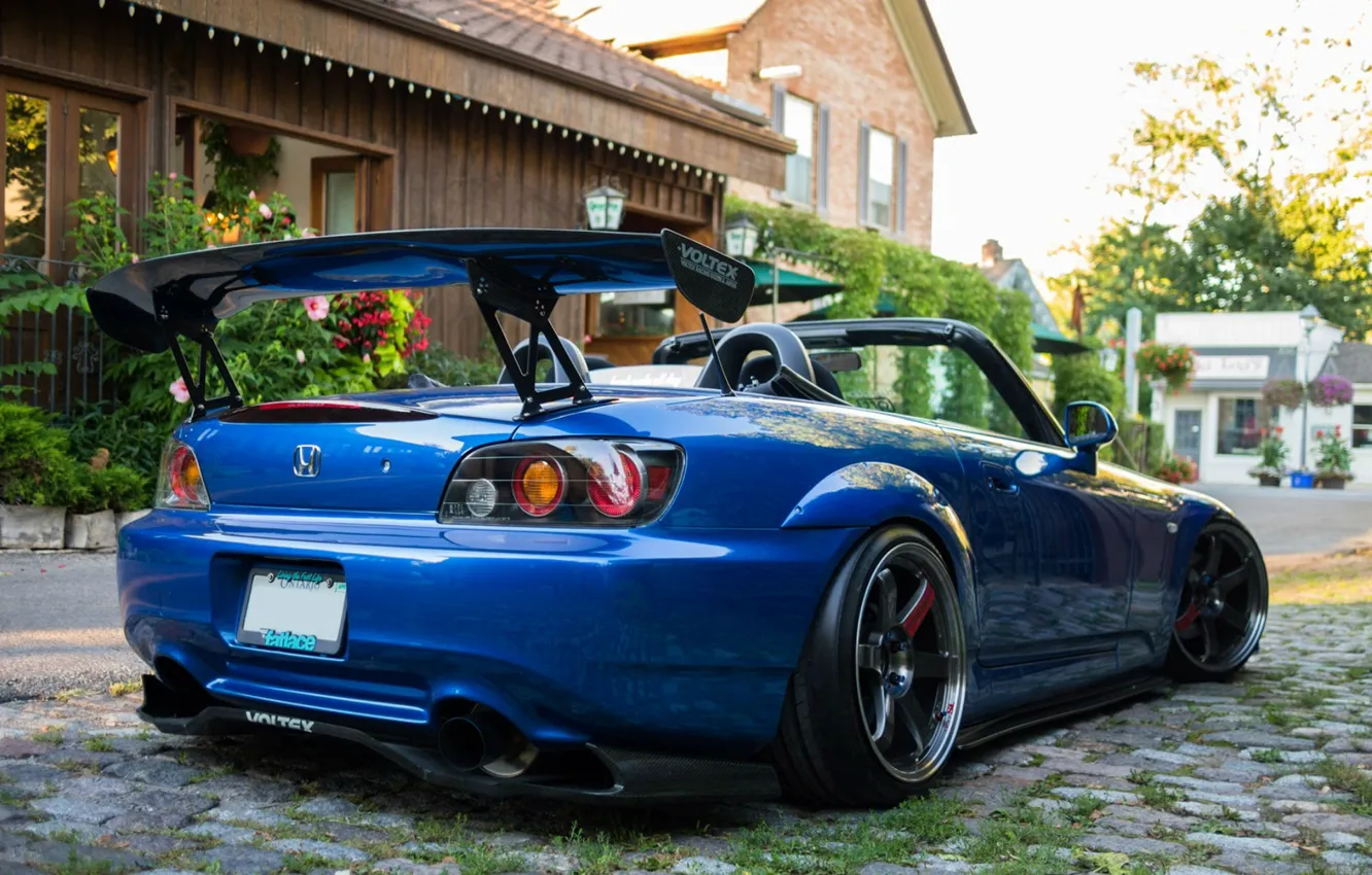 Photo wallpaper Tuning, Convertible, Honda, Honda S2000, Spoiler