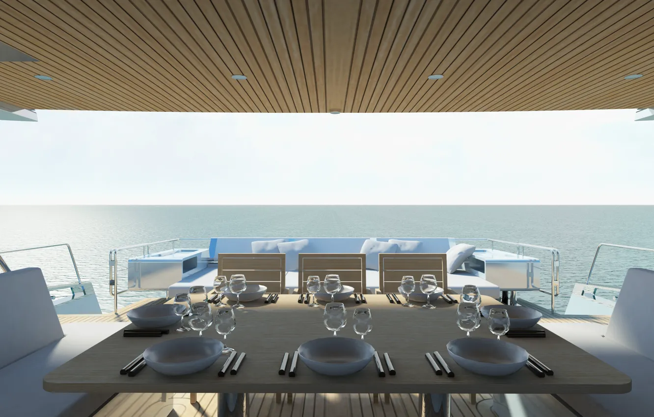 Photo wallpaper design, style, interior, yacht, Suite, Wally Ace, 24m luxury motor yacht