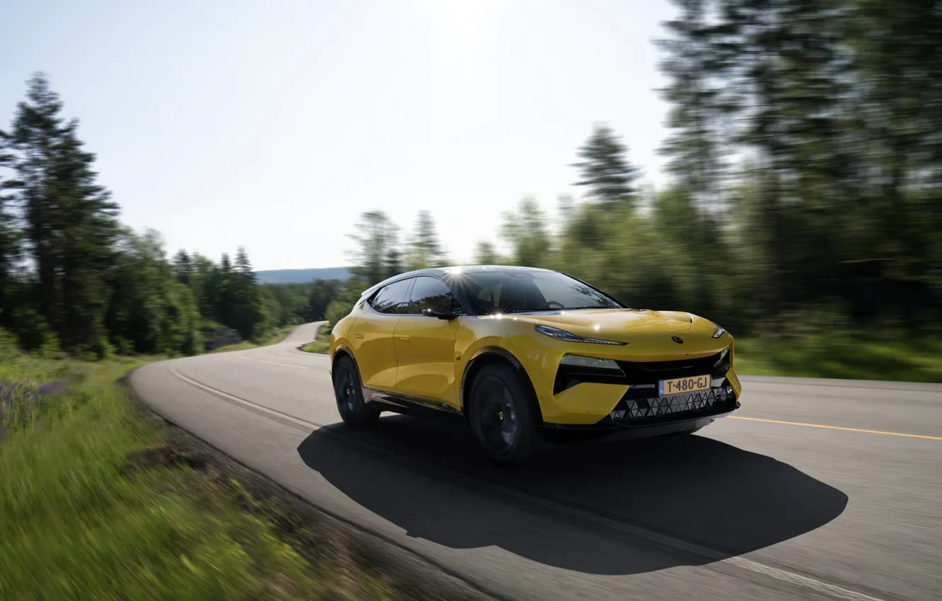 Photo wallpaper car, Lotus, road, Eletre, Lotus Eletre S