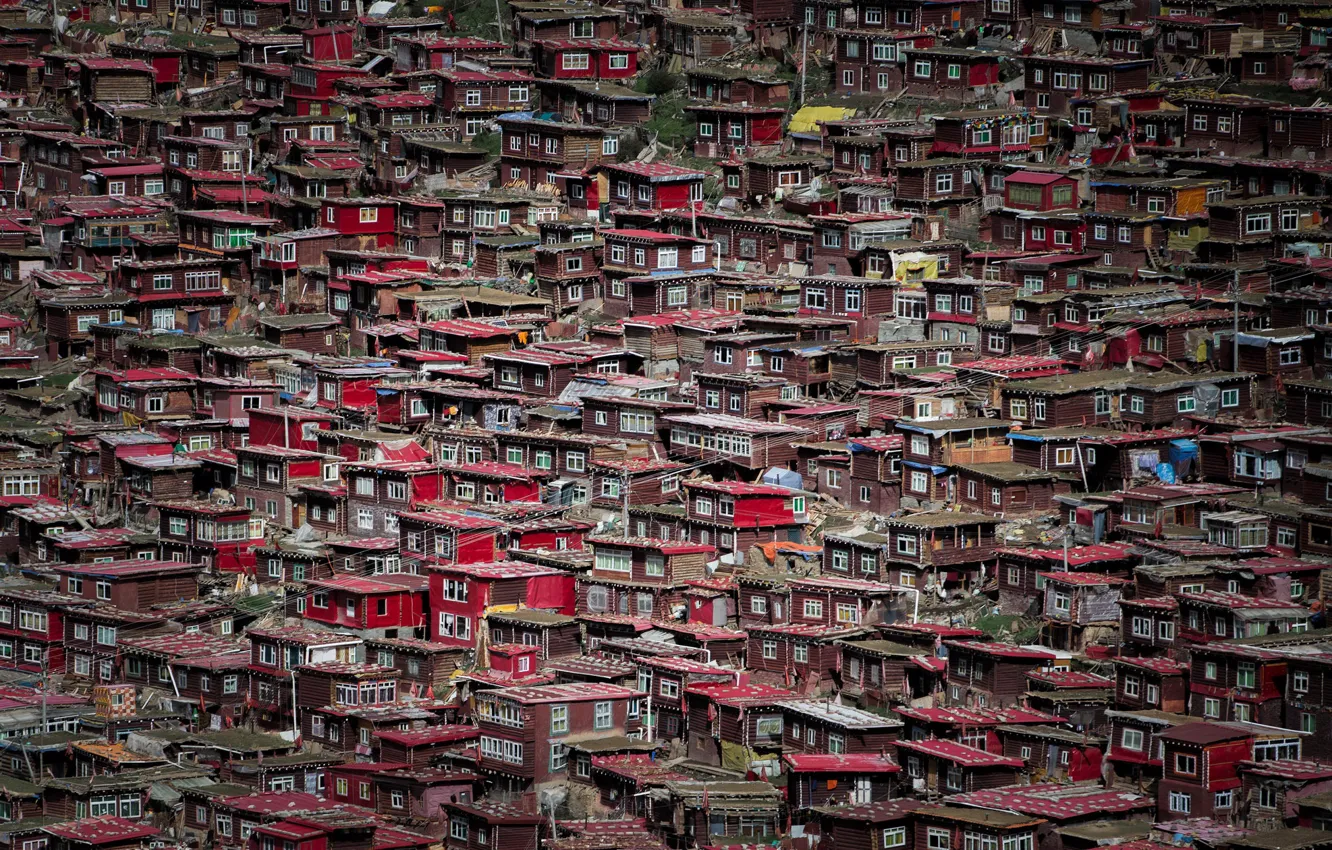 Photo wallpaper the city, home, China
