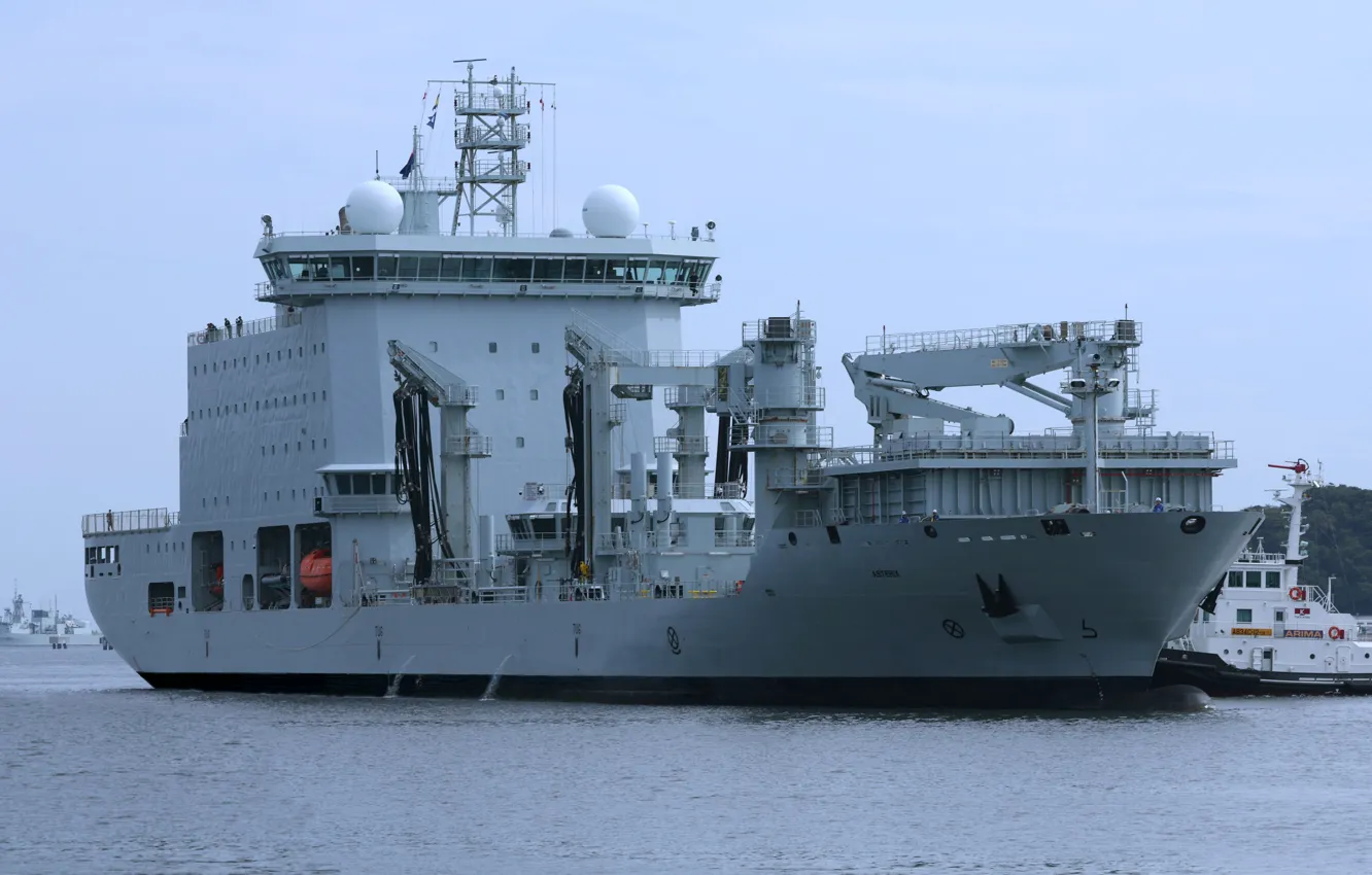 Photo wallpaper Canadian Navy, MV Asterix, security ship