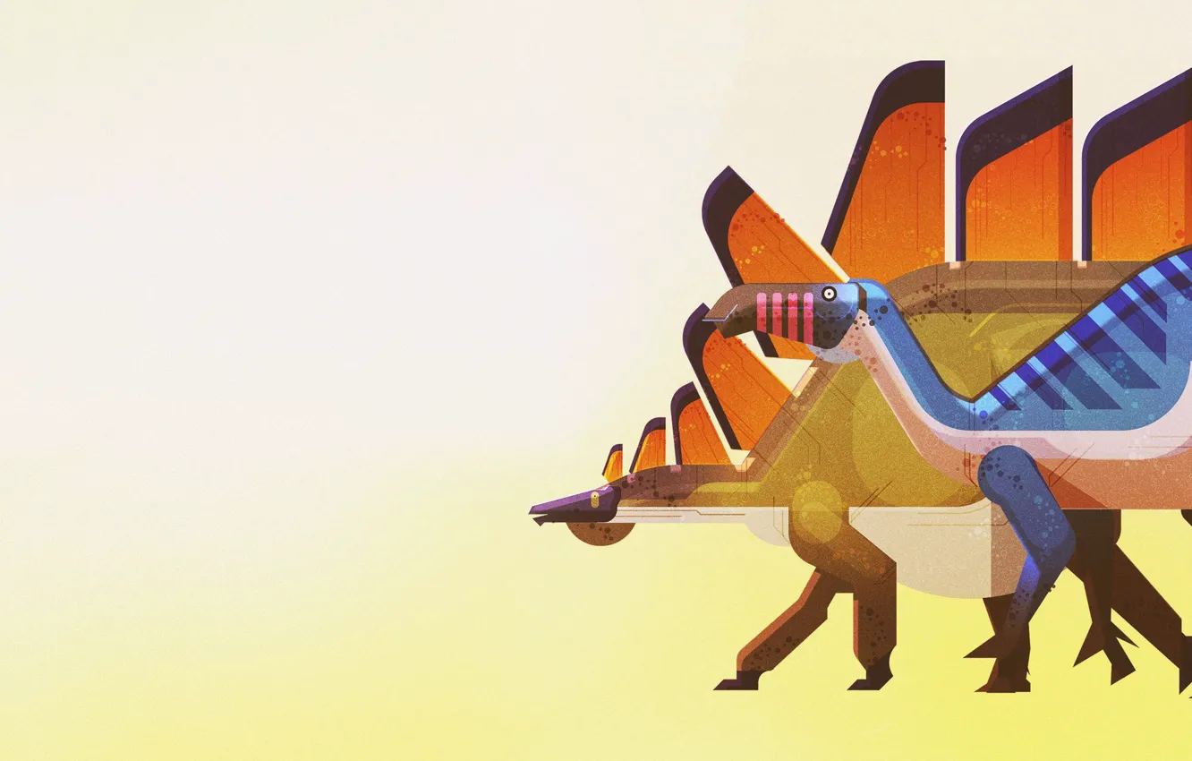 Photo wallpaper style, dinosaur, minimalism, art, giant, Atlas, style, art