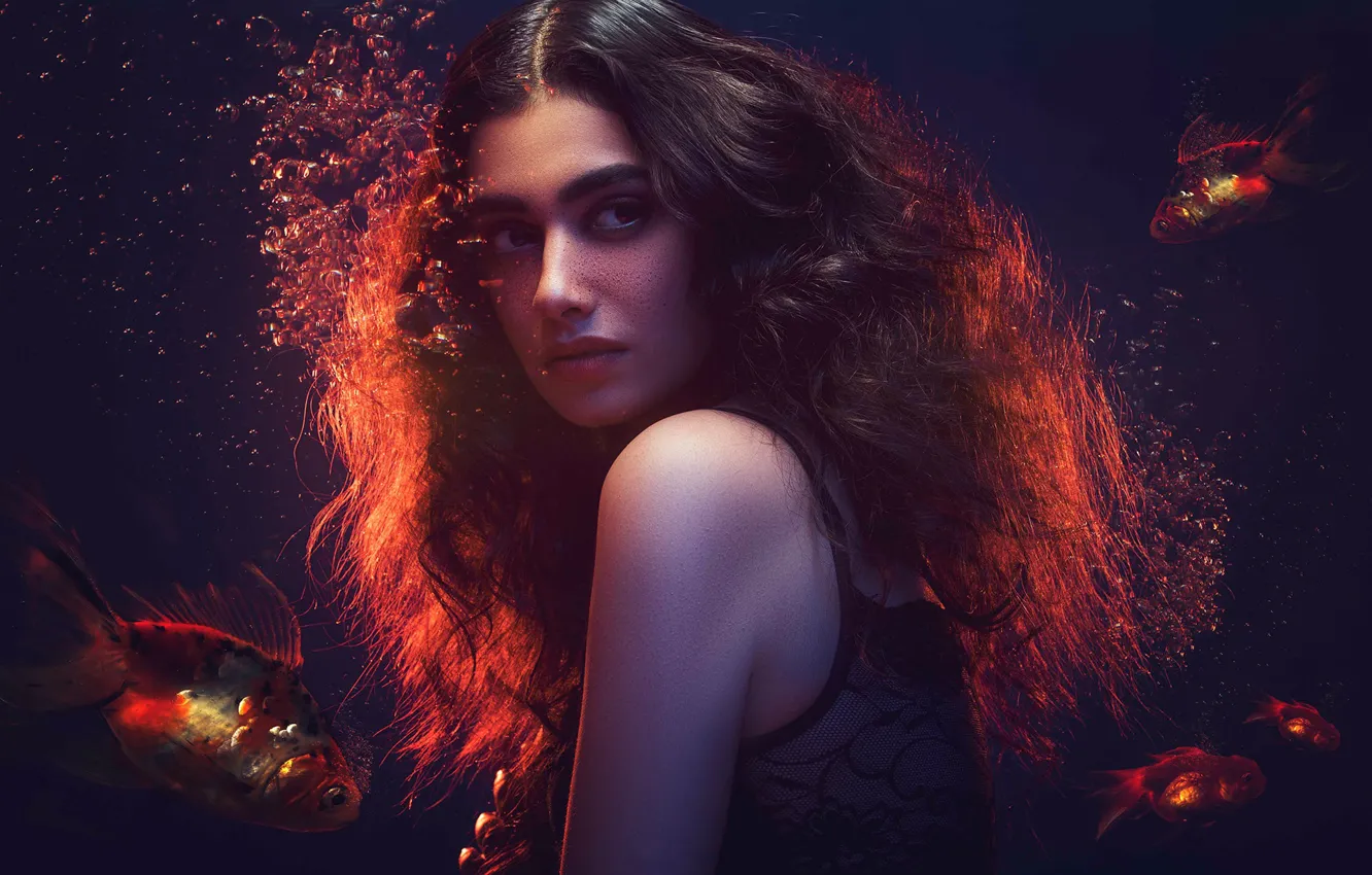 Photo wallpaper girl, hot, sexy, eyes, smile, beautiful, figure, model