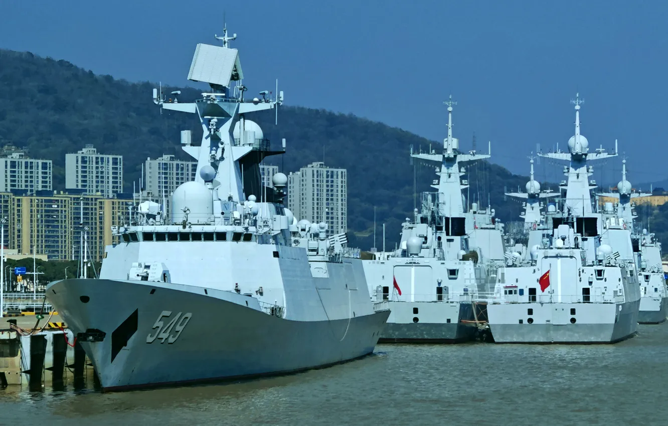 Photo wallpaper base, China, frigate, Chahgzhou