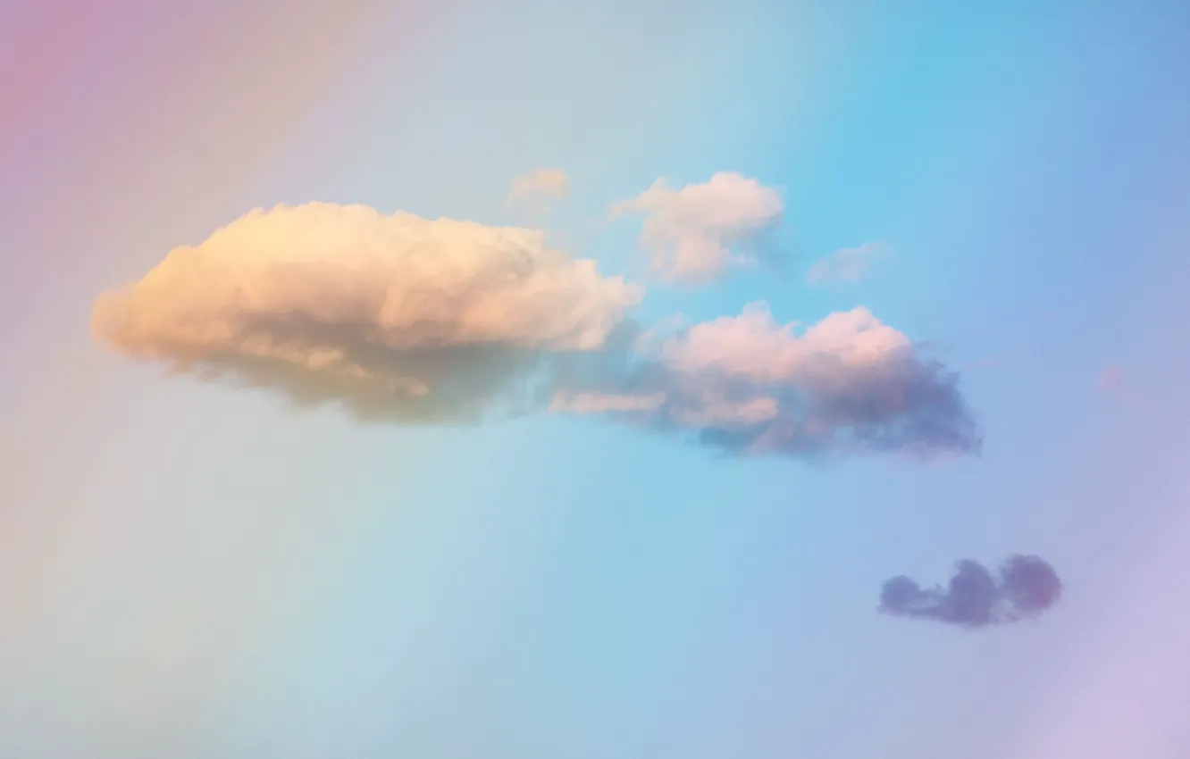 Photo wallpaper sky, sunset, clouds