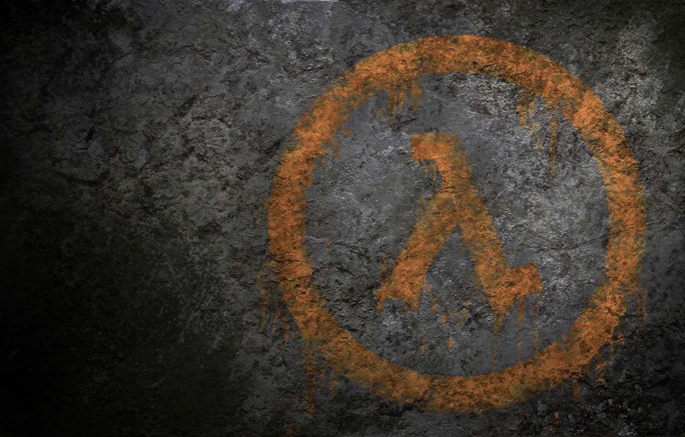 Photo wallpaper logo, grafiti, Half-Life, Logo, Game, Lambda, Half-Life, Spray