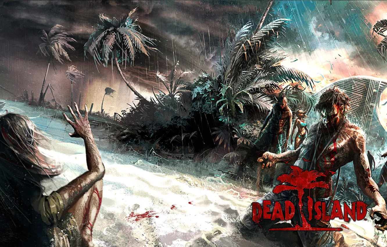 Photo wallpaper the game, zombies, DEad Island