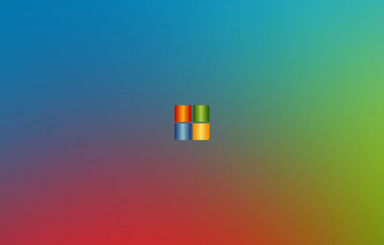 Photo wallpaper abstract, Microsoft, windows, logo, icon