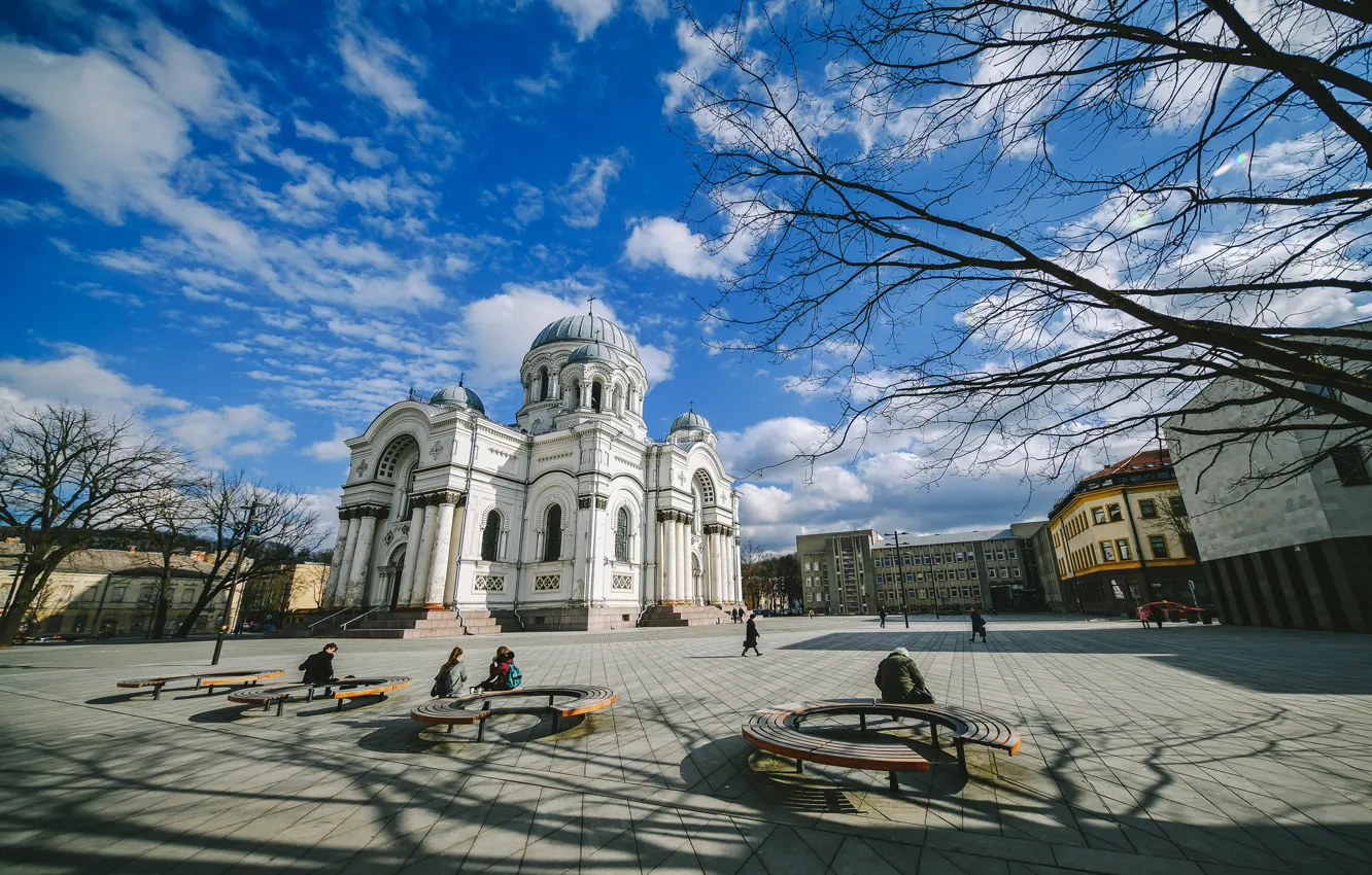 Photo wallpaper Lithuania, Kaunas, Freedom alley