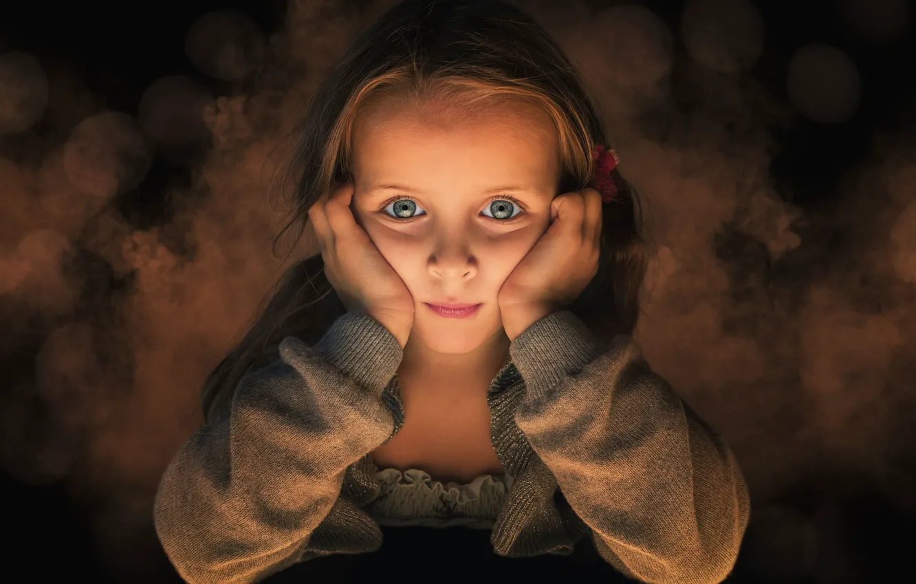 Photo wallpaper girl, Mila, look.lighting