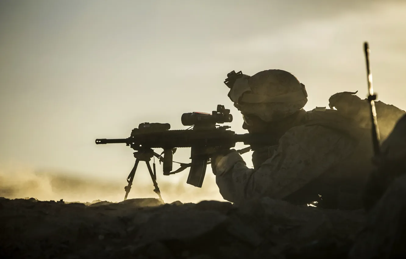 Photo wallpaper weapons, army, soldiers