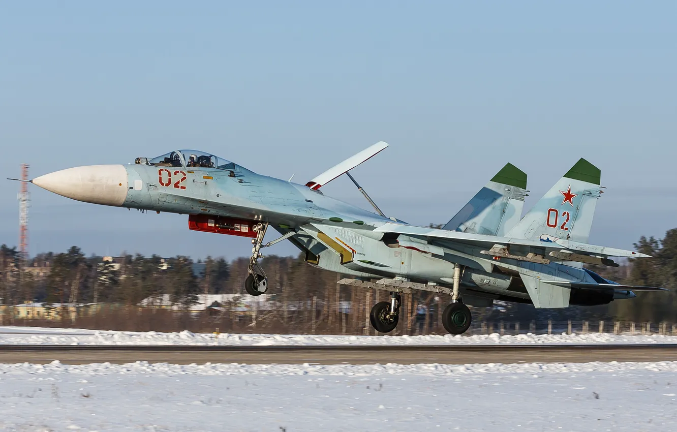 Photo wallpaper fighter, the rise, Flanker, Su-27