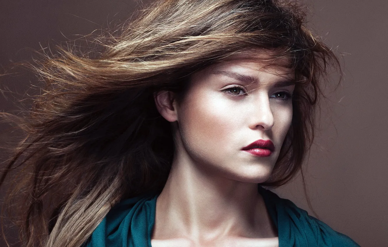 Photo wallpaper girl, background, portrait