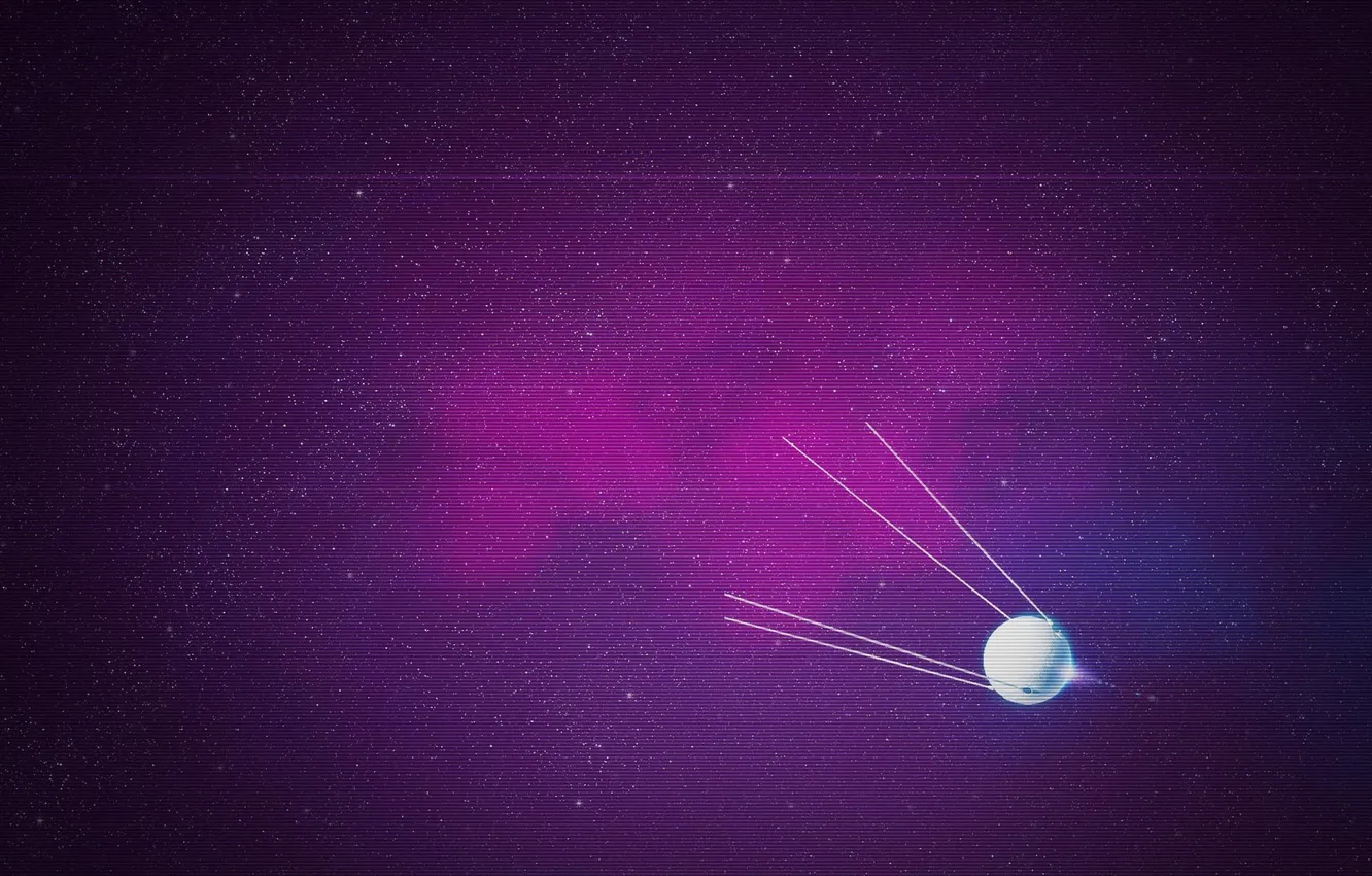 Photo wallpaper stars, satellite, Concept Art