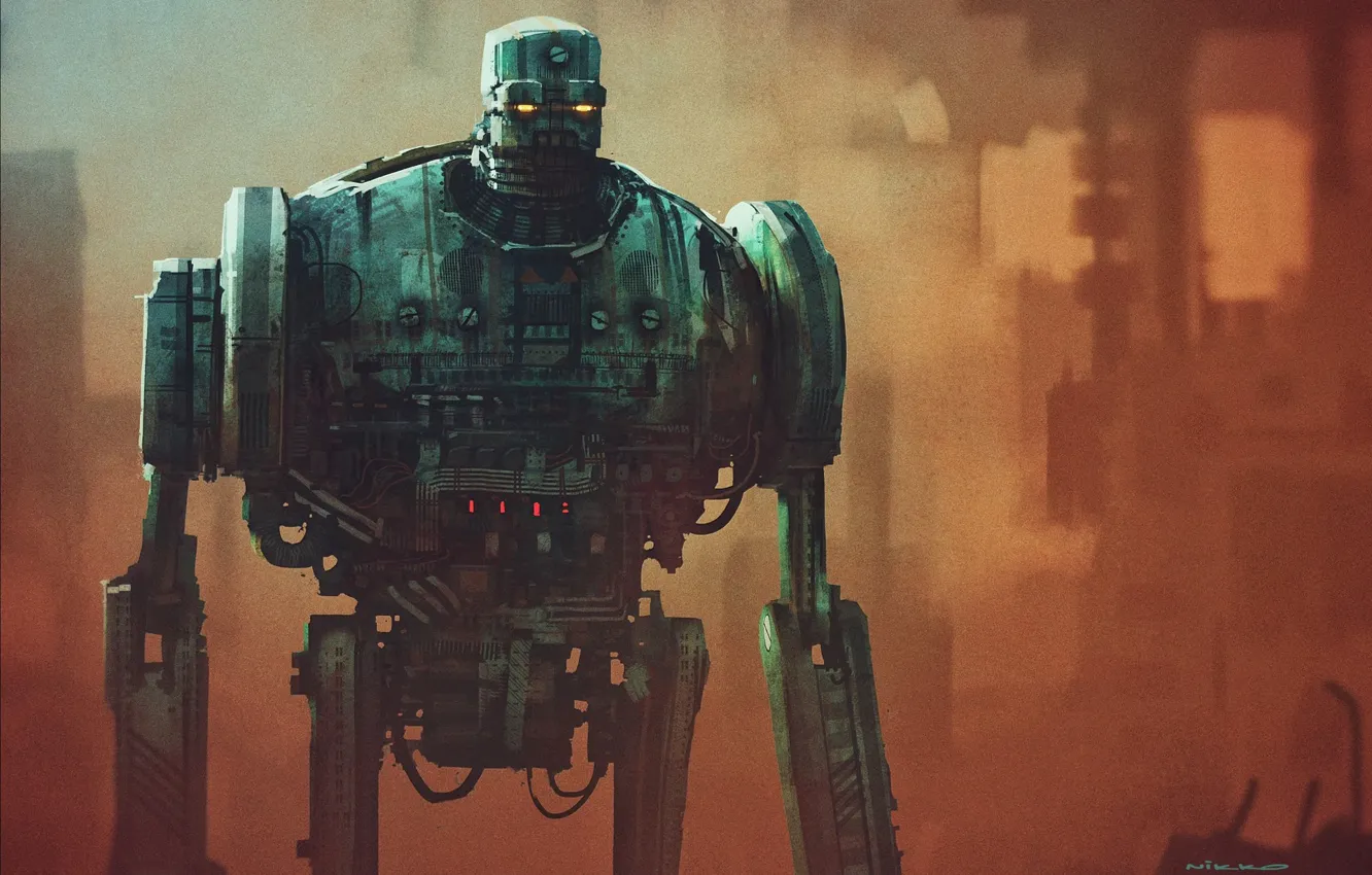 Photo wallpaper fiction, robot, technique, art, giant, fantasy, robot, art