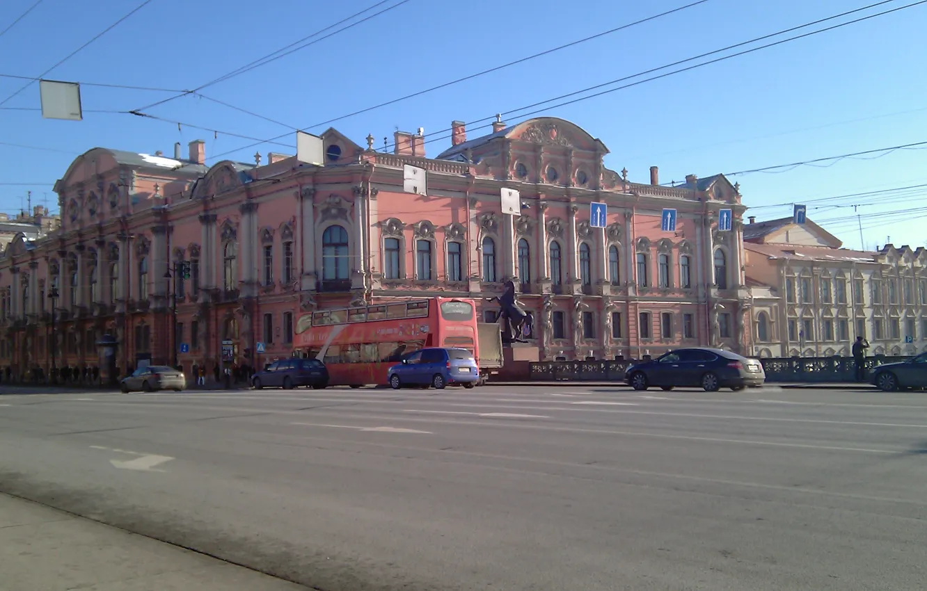 Photo wallpaper Saint Petersburg, Yusupov Palace, Anichkov bridge