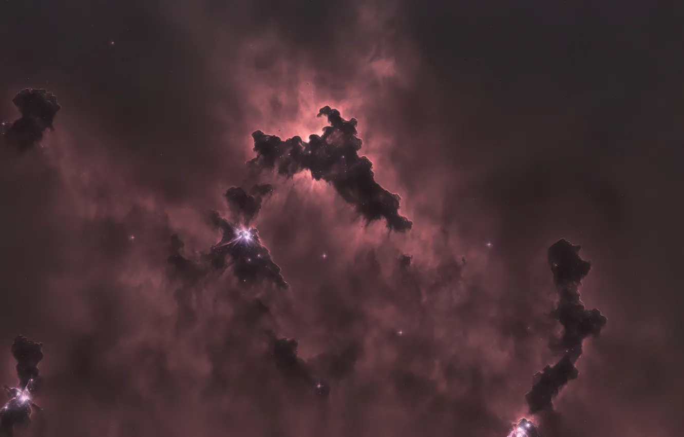 Photo wallpaper space, universe, nebula, outer space