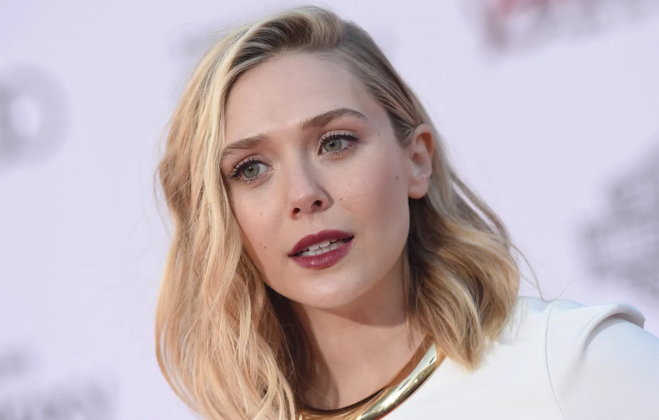 Photo wallpaper look, pose, actress, photoshoot, hair, Elizabeth Olsen, Elizabeth Olsen, makeup. make up