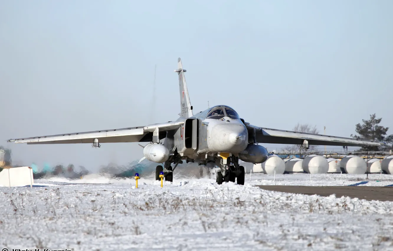 Photo wallpaper su-24, bomber, the Russian air force, Sukhoi