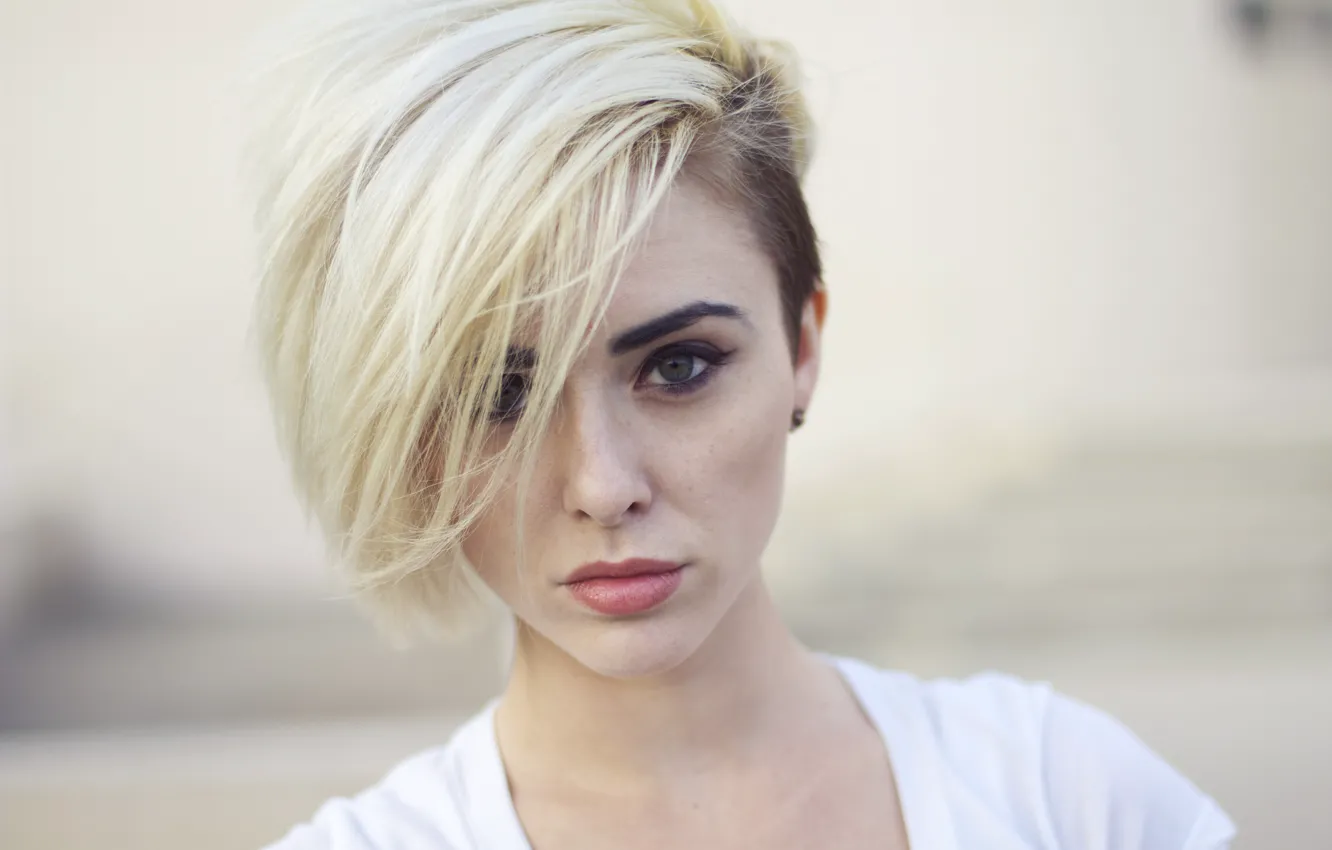 Photo wallpaper blonde, green eyes, Alysha Nett