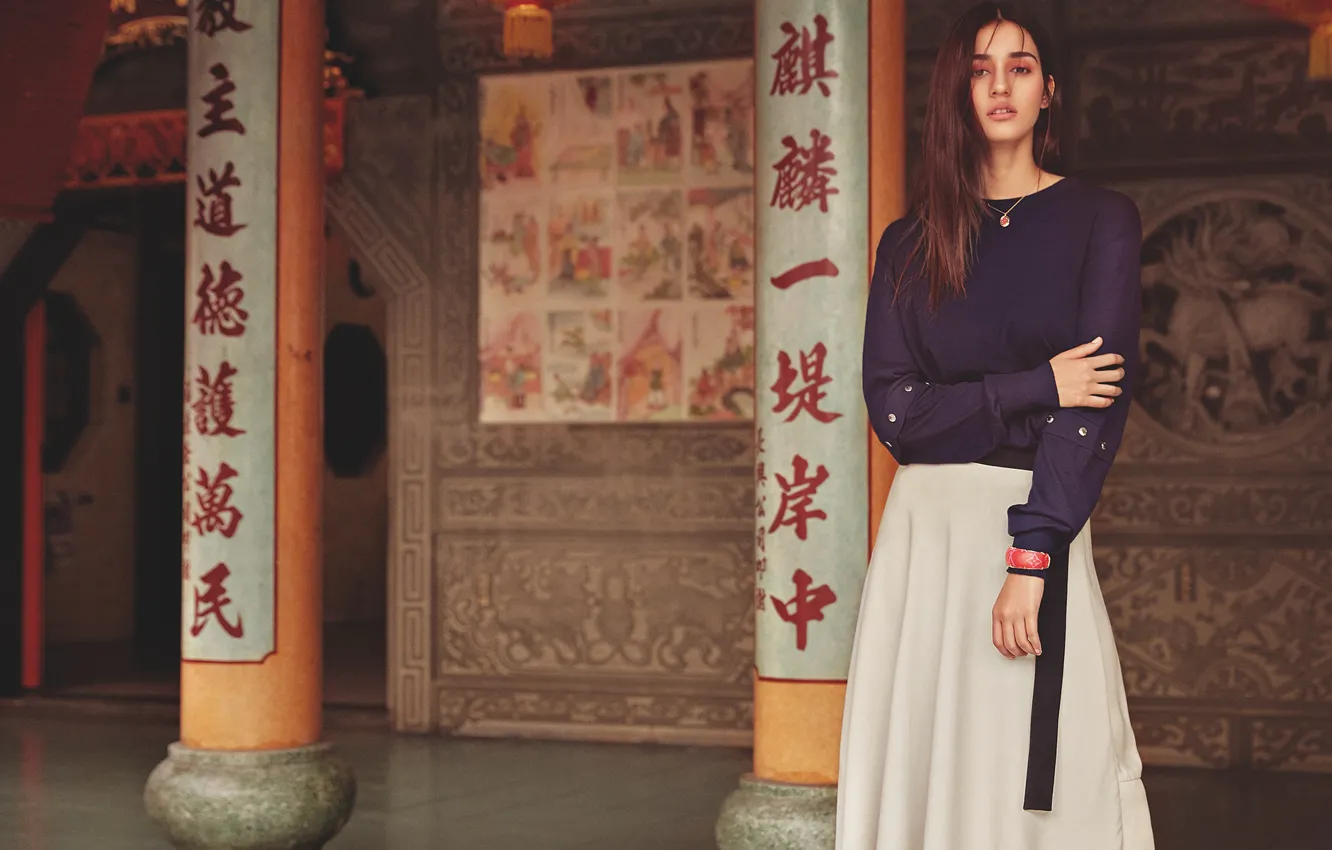 Photo wallpaper girl, hot, sexy, eyes, smile, beautiful, figure, model