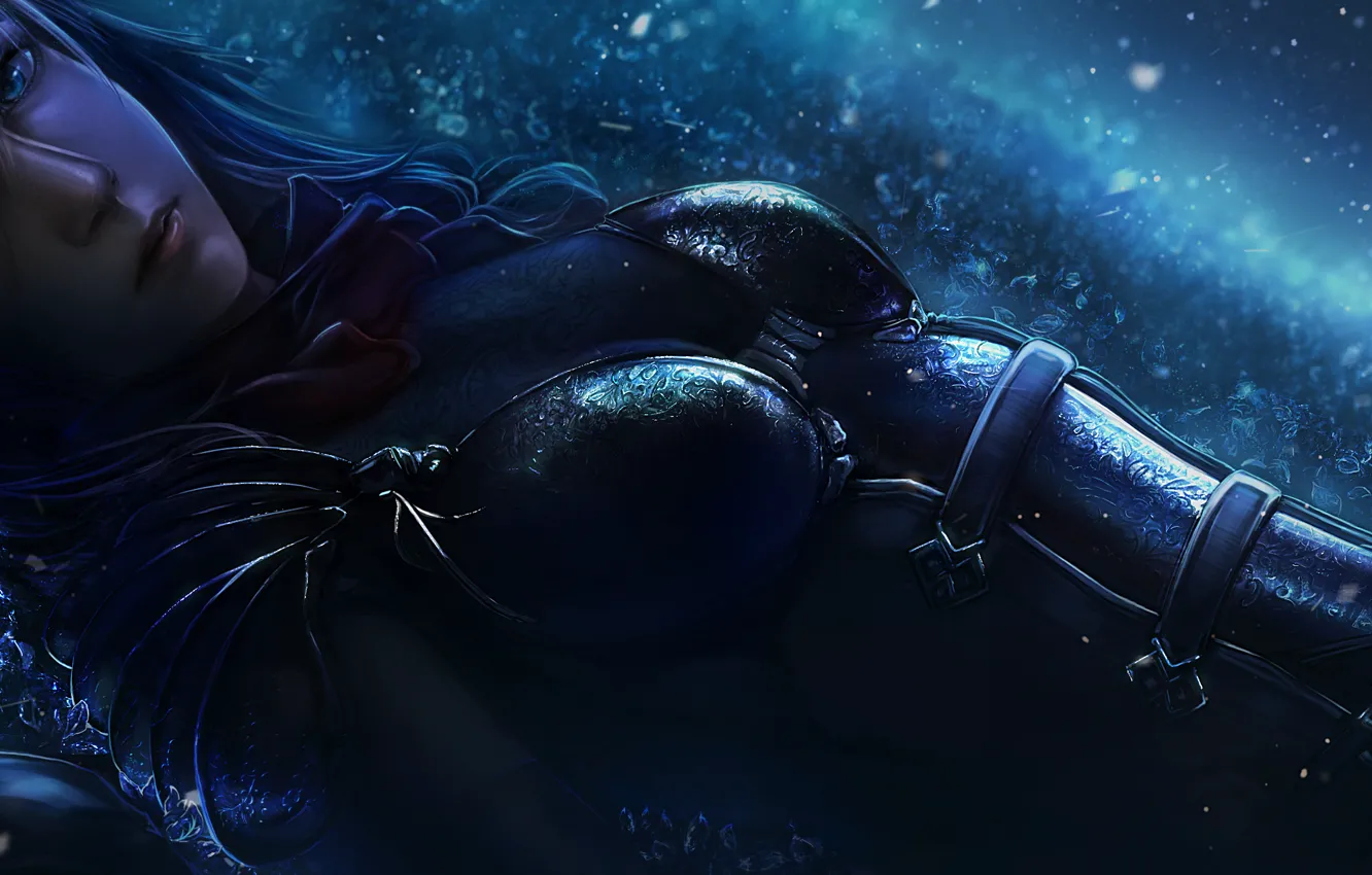 Photo wallpaper girl, the game, art, painting, Final Fantasy, Final Fantasy XIII, Lightning, Multi-monitors