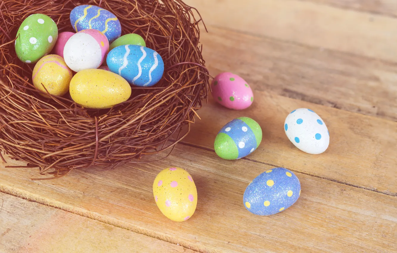Photo wallpaper holiday, eggs, Easter, Socket