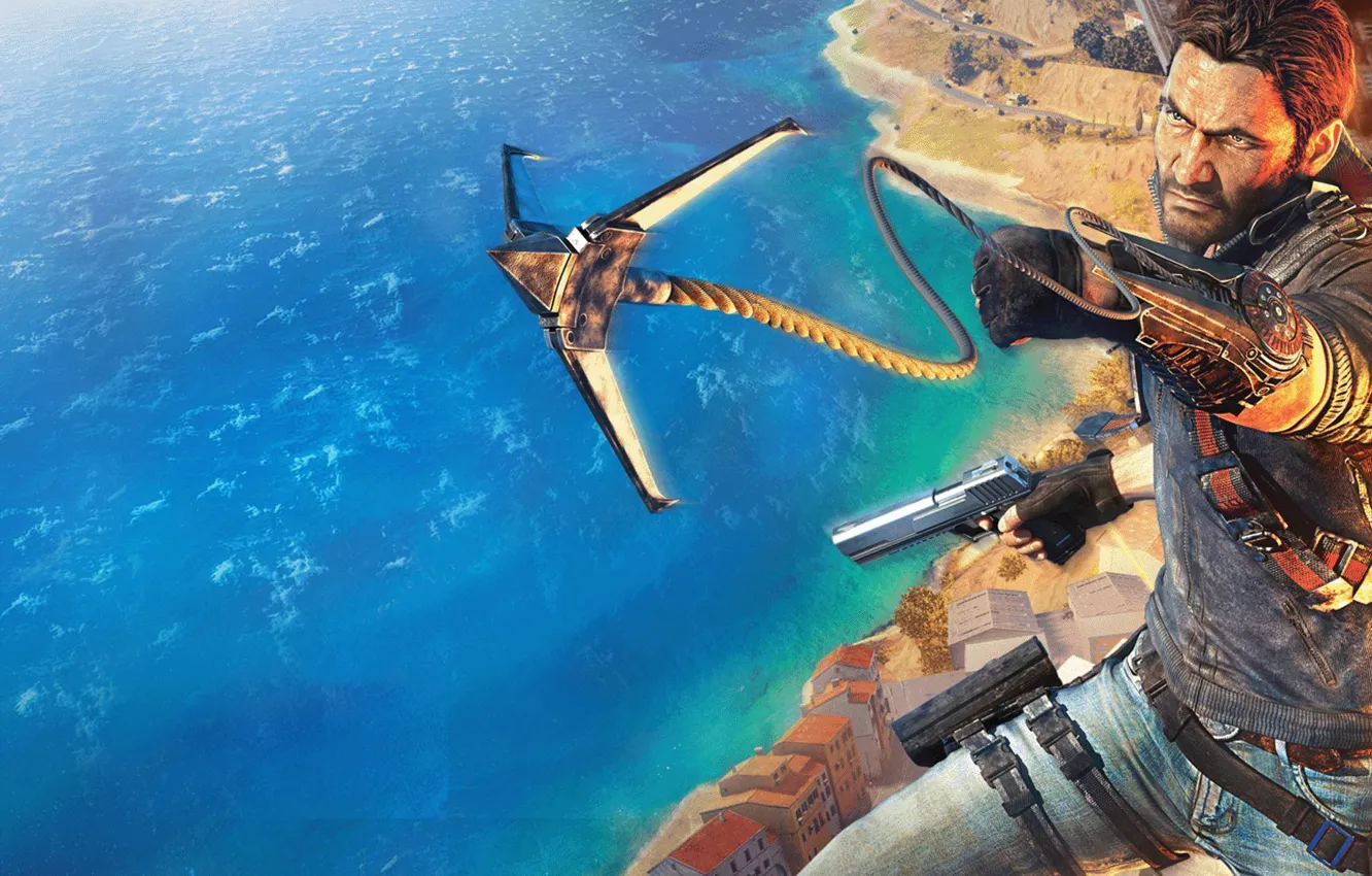 Photo wallpaper Square Enix, hook, Just Cause 3, Avalanche Studios