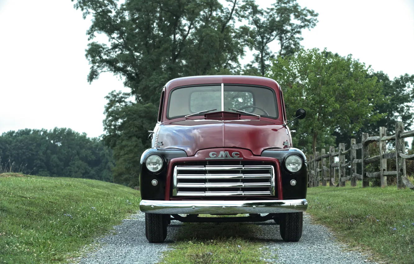 Photo wallpaper 150, front view, pickup, GMC, 1949, Pickup Truck, GMC 150