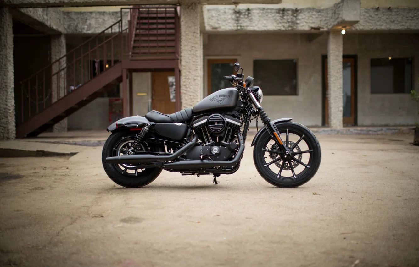 Photo wallpaper moto, american, Harley-Davidson, iron, Sportster, v-tvin, 883