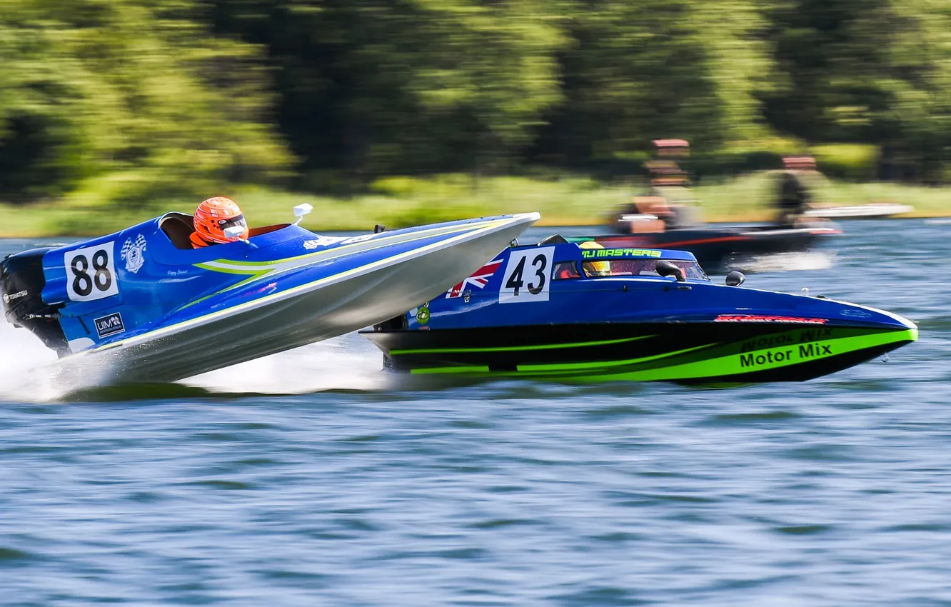 Photo wallpaper race, boat, speed