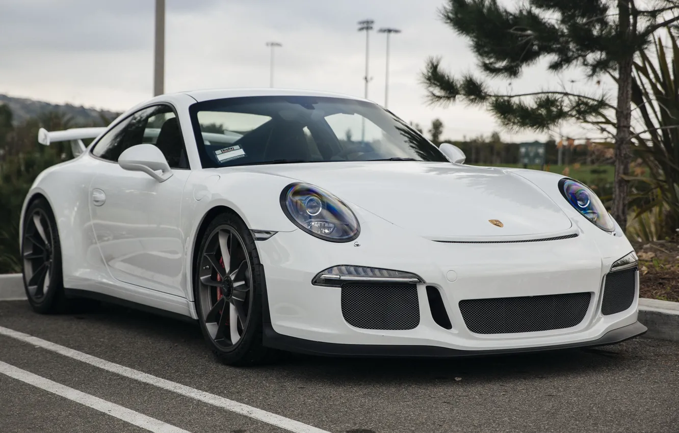 Photo wallpaper 911, Porsche, GT3, White