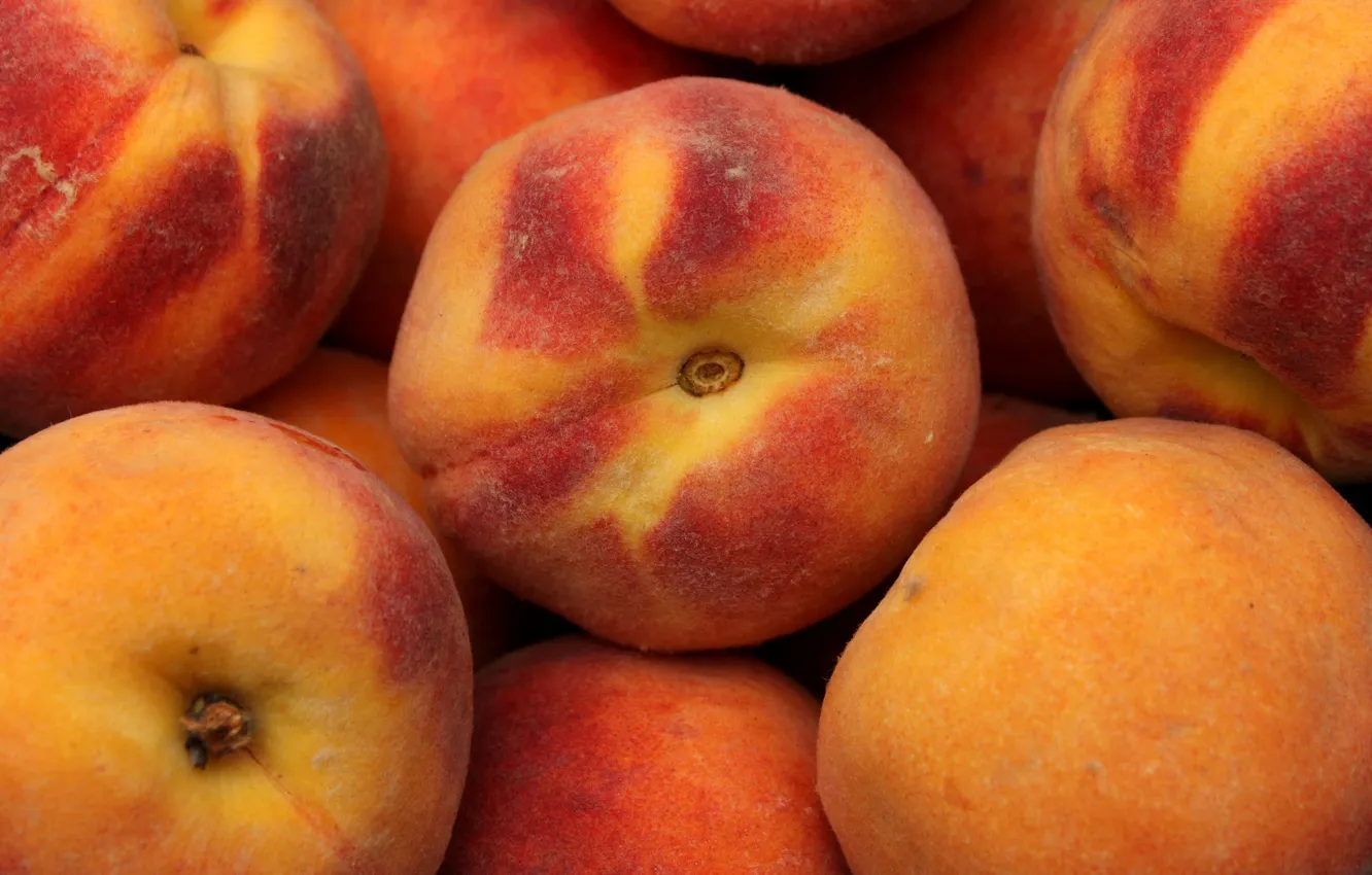 Photo wallpaper fruit, peaches, hairy