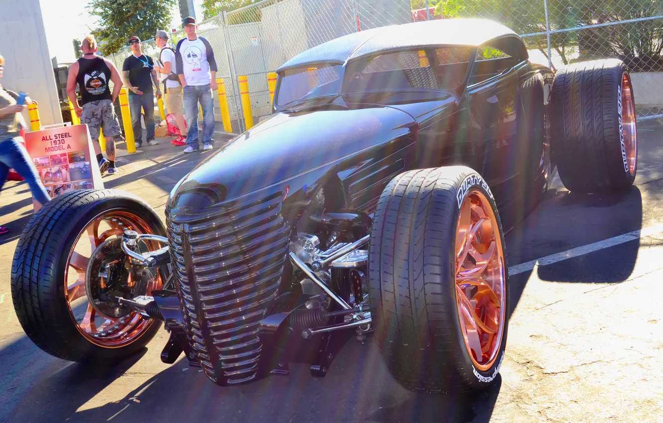 Photo wallpaper Hot Rod, wheel, Hot rod