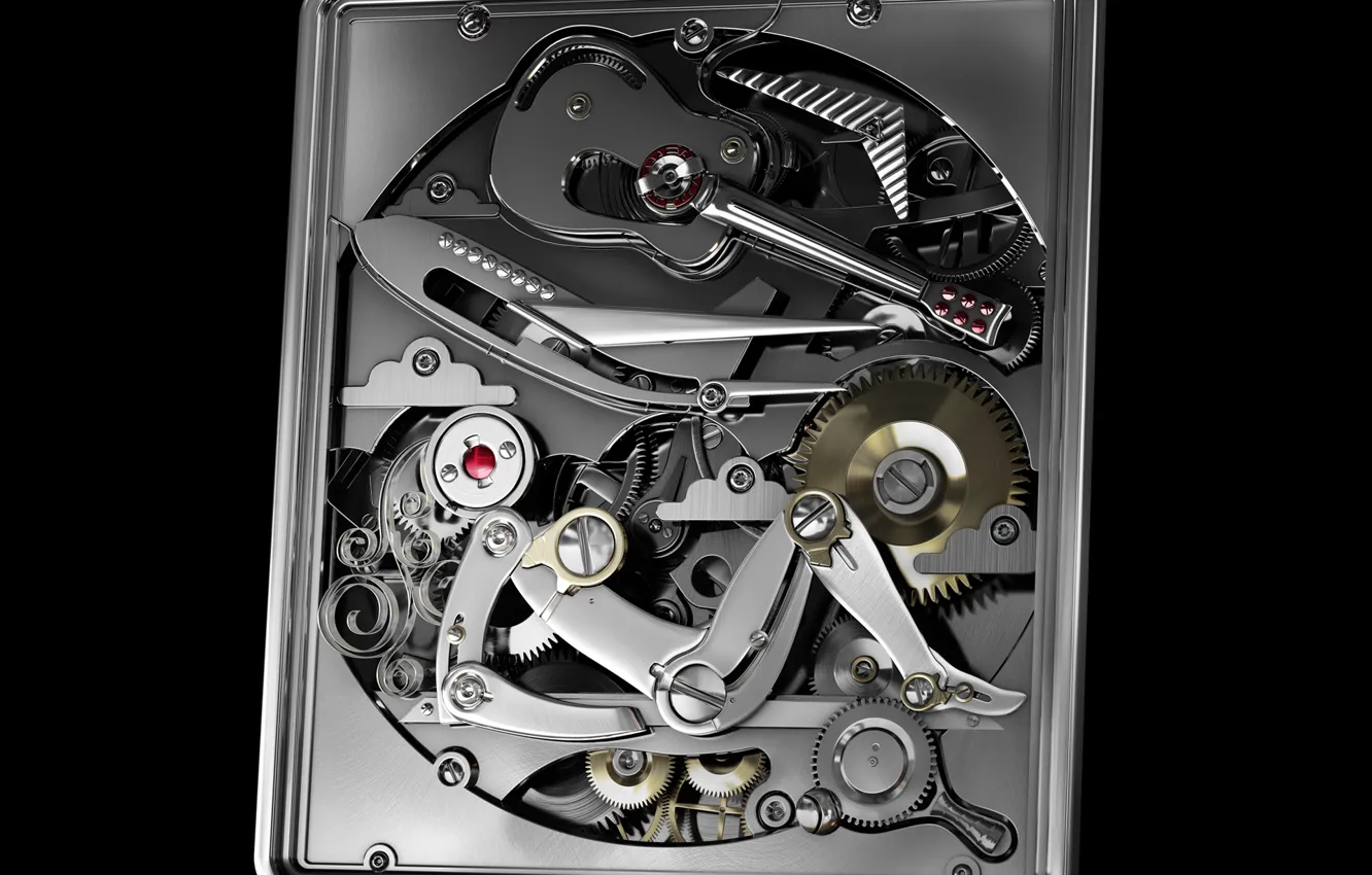 Photo wallpaper girl, watch, mechanism, guitar, knife, elements