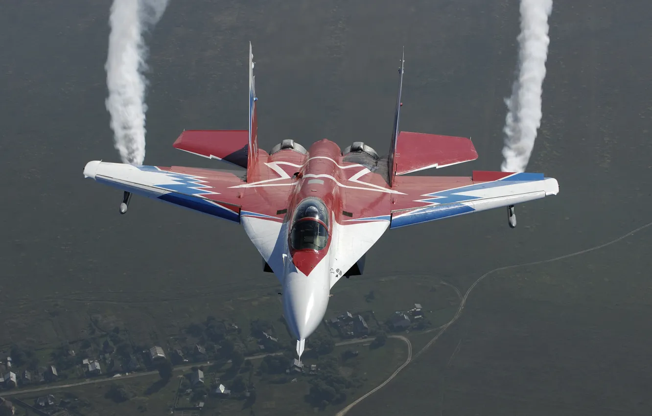 Photo wallpaper The MiG-29OVT, The Russian multirole fighter, the experimental version, all-aspect thrust vectoring