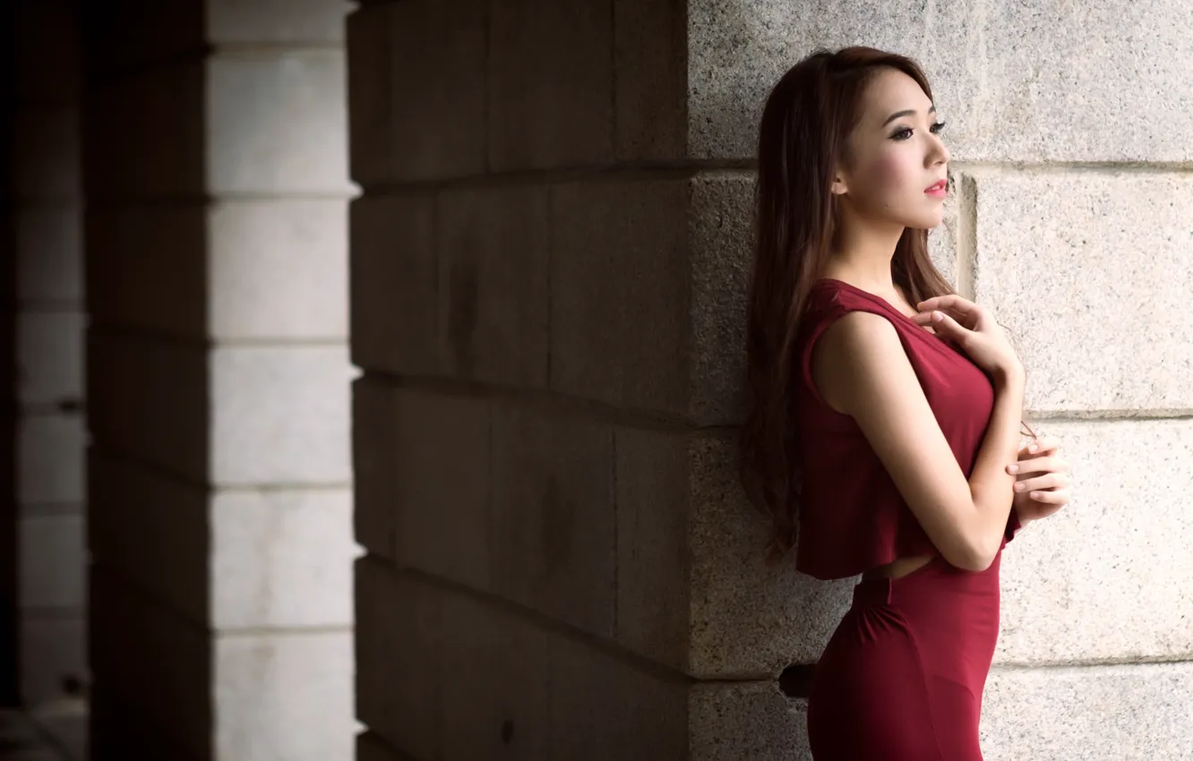 Photo wallpaper girl, Asian, Serena