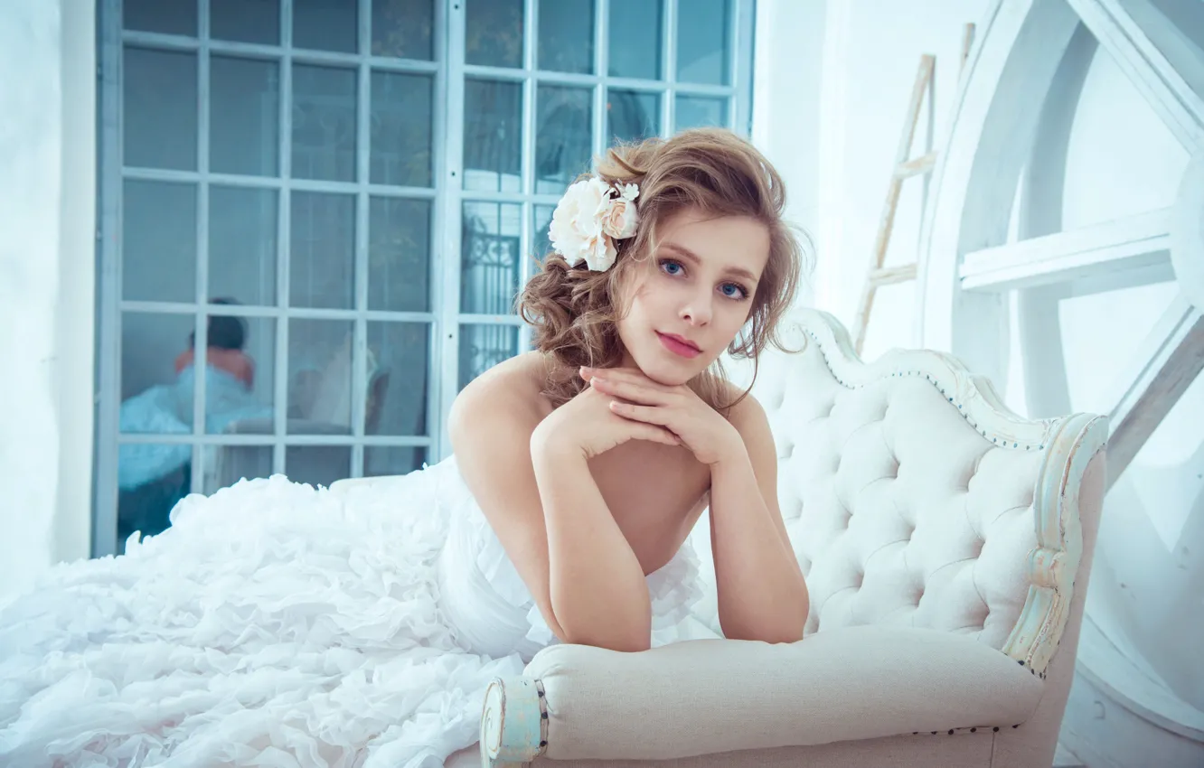 Photo wallpaper look, pose, makeup, dress, actress, singer, hair, makeup