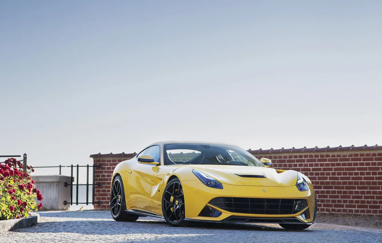 Photo wallpaper Ferrari, Berlinetta, F12, Novitec Rosso, supecar