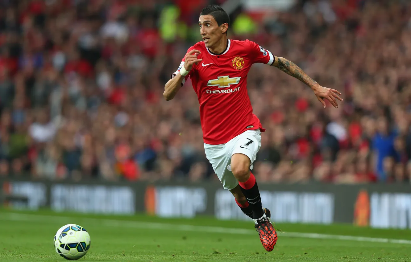 Photo wallpaper Manchester United, Old Trafford, Angel Di Maria