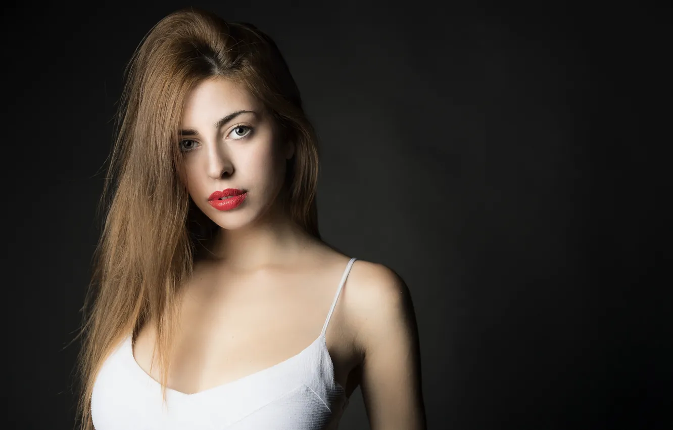 Photo wallpaper face, model, cutie, Serena