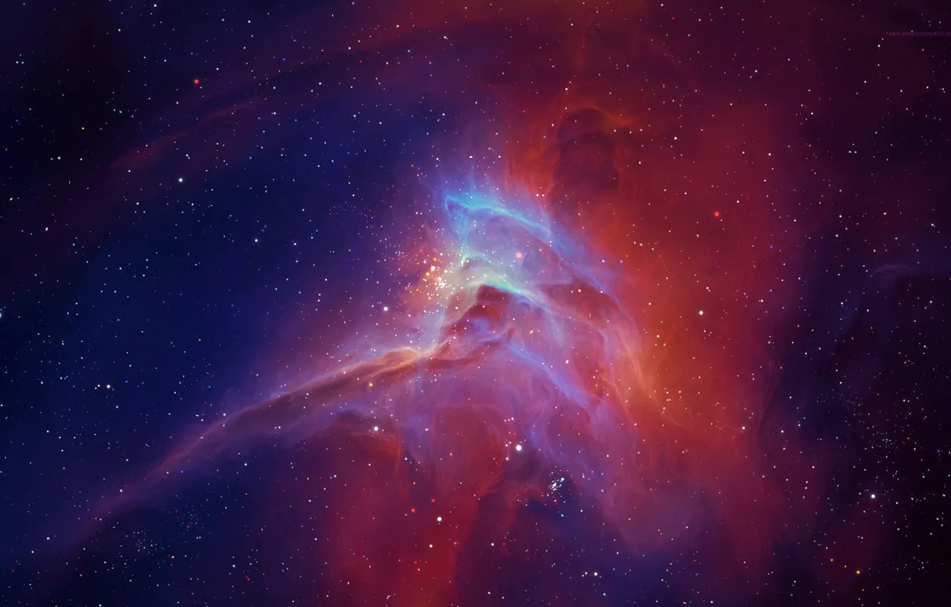 Photo wallpaper colors, space, Stars, nebula, cosmos, galaxy
