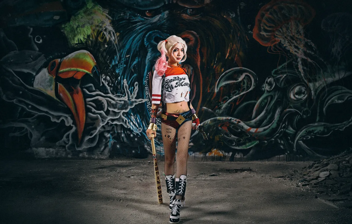 Photo wallpaper style, background, Asian, baseball bat