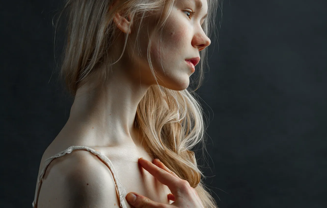 Photo wallpaper girl, profile, Michael Shestakov