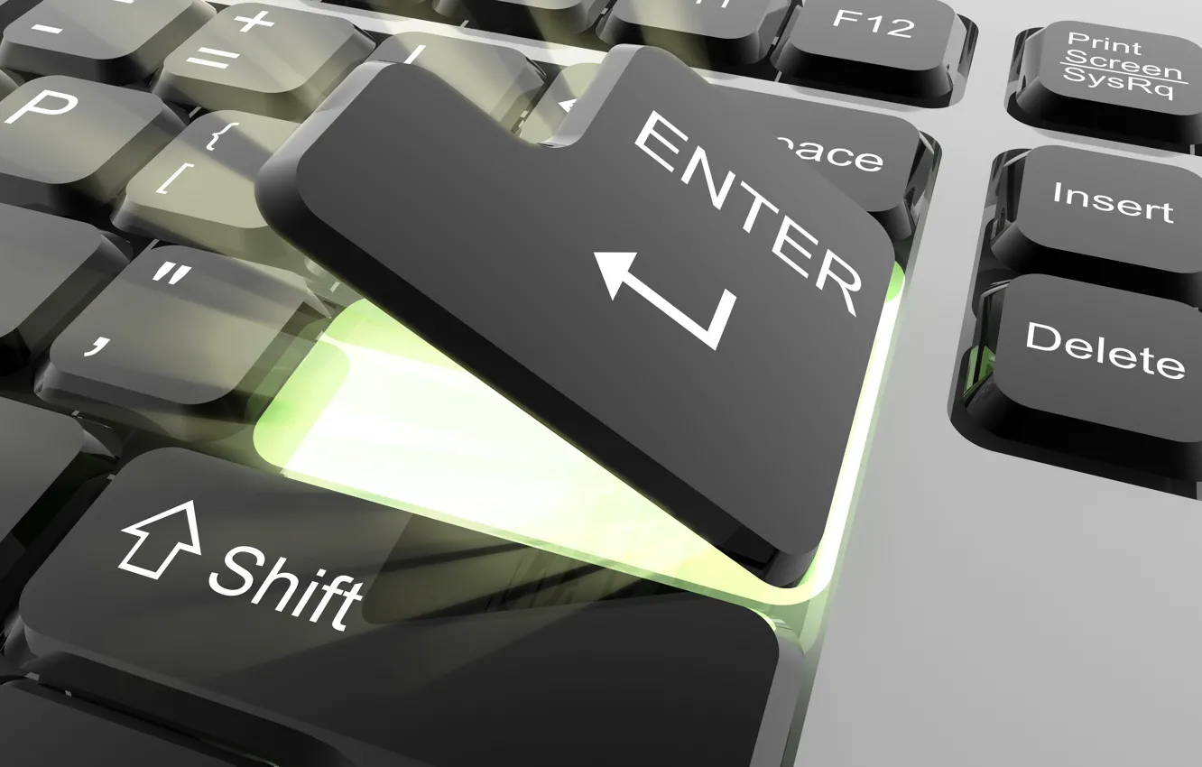 Photo wallpaper arrows, keys, keyboard, Enter
