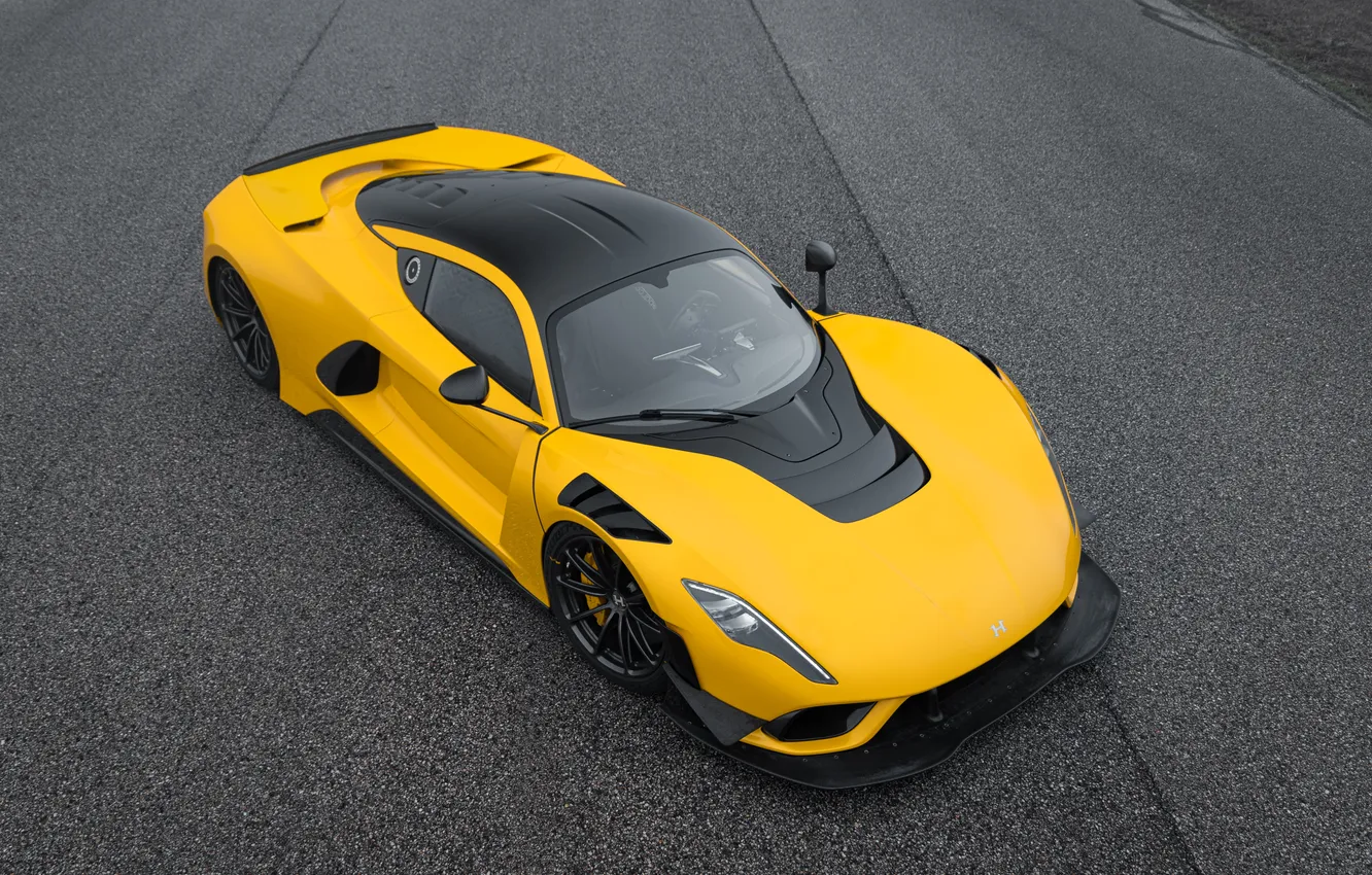 Photo wallpaper supercar, sports car, the view from the top, exterior, Hennessey, Venom F5, 2025, Hennessey Venom …
