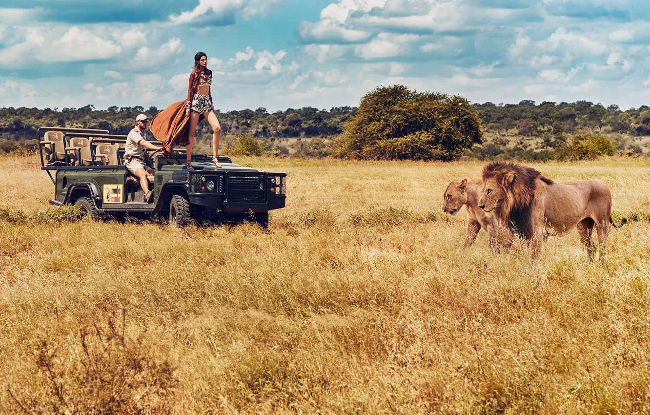 Photo wallpaper girl, hot, sexy, eyes, smile, beautiful, figure, model