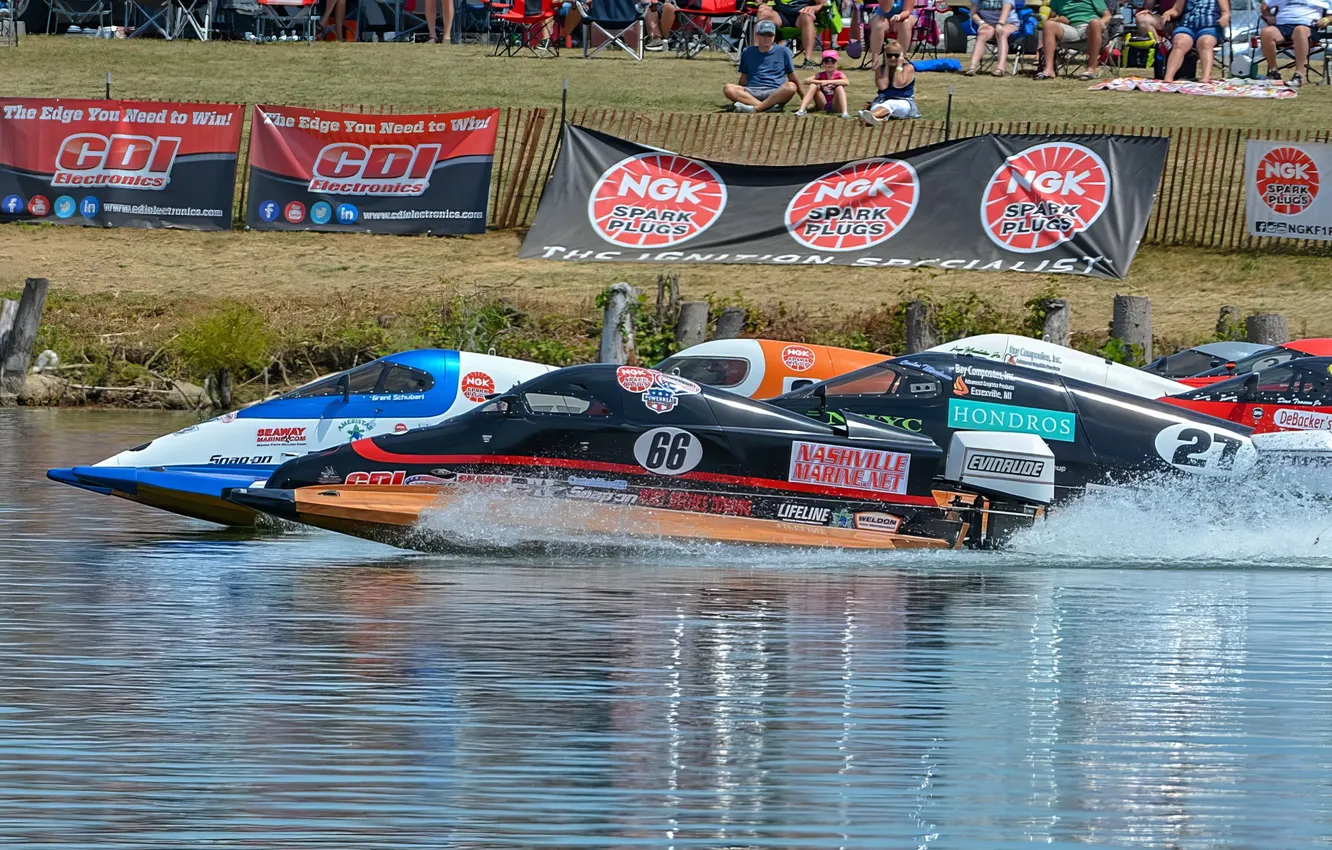 Photo wallpaper race, boat, speed
