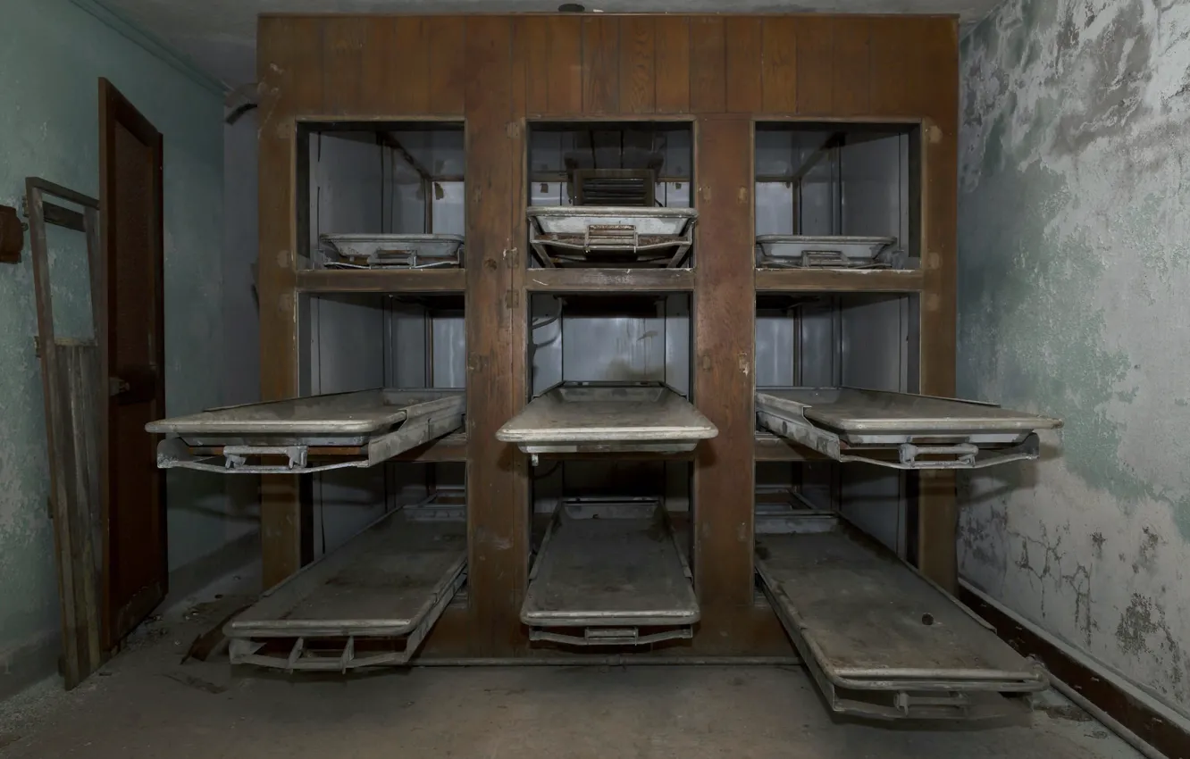 Photo wallpaper life, death, morgue