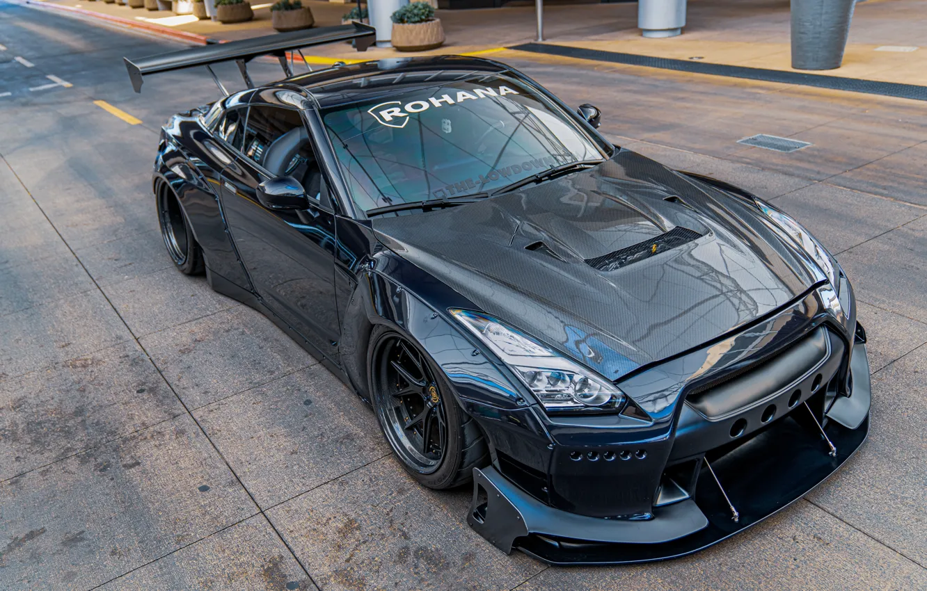 Photo wallpaper GTR, Nissan, Widebody, Nissan GTR, Pandem, Pandem Nissan GTR